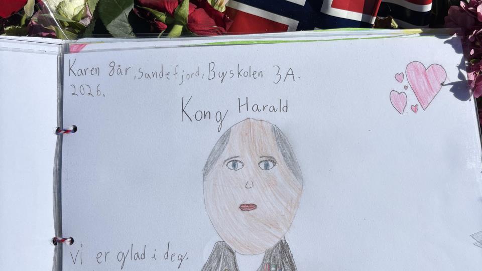 Lenke til artikkel: Hilsenene til kong Harald samles inn 