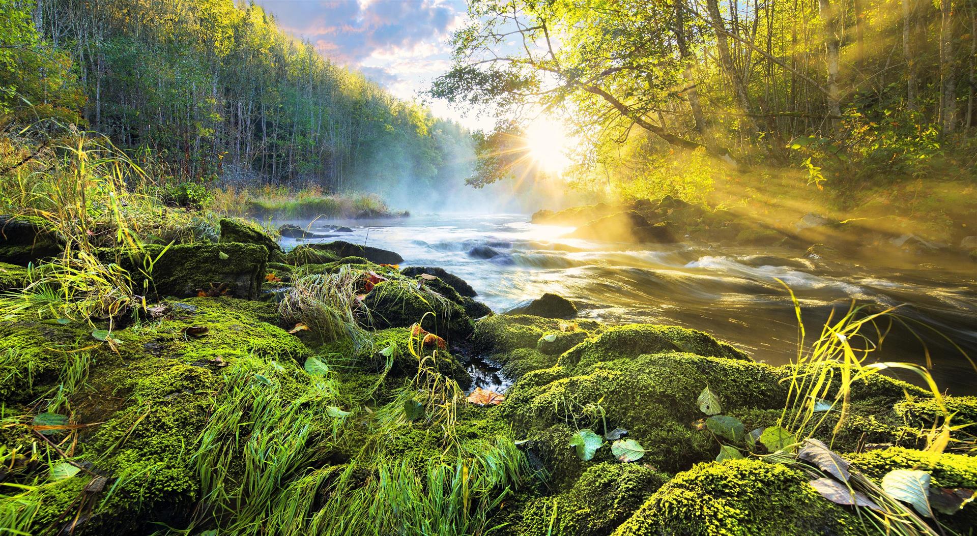 Soloppgang Hagneselven