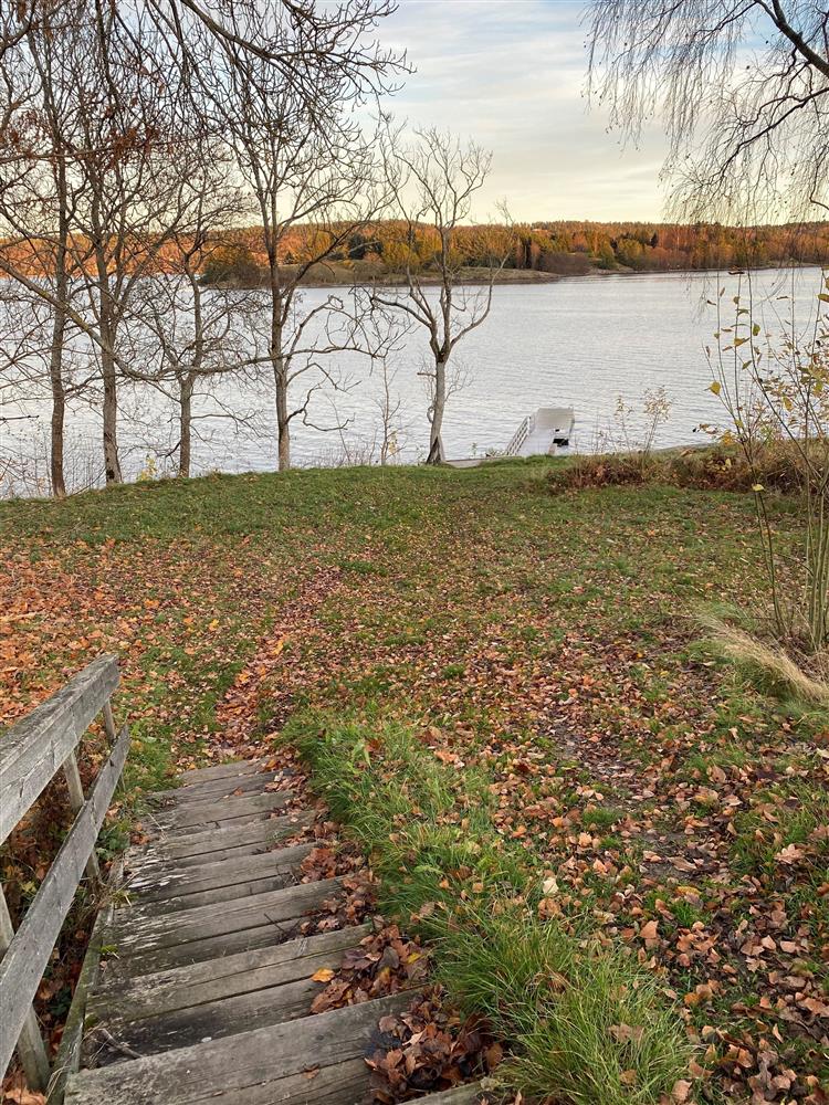 Trapp ned mot gras og sjø - Klikk for stort bilde